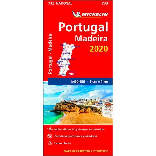 Mapa Nacional Portugal/Madeira 2020 - MICHELIN