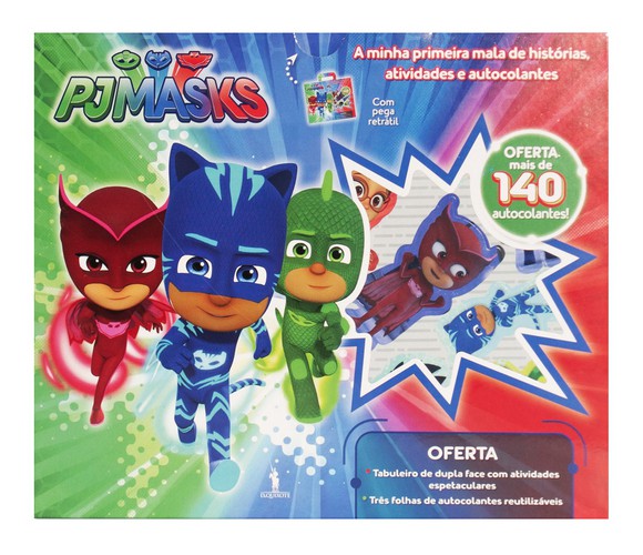PJ Masks - A Minha Primeira Mala de Histórias, Atividades e Autocolantes PJ Masks - A Minha Primeira Mala de Histórias, Atividades e Autocolantes