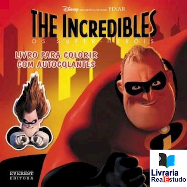 The incredibles livro para colorir com autocolantes The incredibles livro para colorir com autocolantes